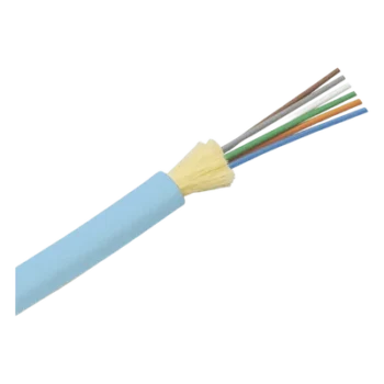 Cable de Fibra Óptica / 6 Hilos / Multimodo OM4 50/125 / Tight Buffer 900µm / OFNP Plenum / Dieléctrico / Interior / 2 pies Marcas