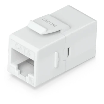 Acoplador Keystone / Cat6 Pass-Through / 10 Gbps / PoE / Snap-In / Paquete 12 Unidades