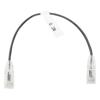 Cable de Parcheo Slim UTP Cat6 / 30 cm (0.98 ft) / 28 AWG / 1 Gbps+ / RJ45 / IEEE 802.3ab