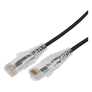 Cable de Parcheo Slim UTP Cat6A / 10 m (32.81 ft) / 28 AWG / RJ45 / Negro