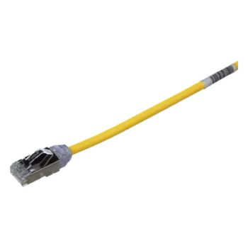 Patch Cord Cat6A / 28 AWG / S/FTP Blindado / CM/LS0H / 20 cm (0.66 ft) / Amarillo