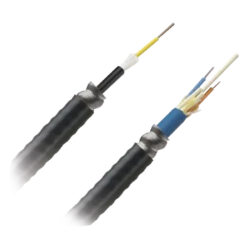 Cable de Fibra Óptica / 12 Hilos / OM4 50/125 / Interior-Exterior / Armado / Loose Tube 250μm / OFCR Riser / Precio Por Metro (3.28 pies)