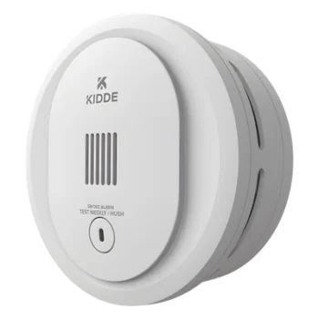 Detector de Humo Fotoeléctrico / Alarma 85 dB a 3 m (9.8 ft) / Autoprueba Interna / Baterías AA / Paquete de 6 Unidades