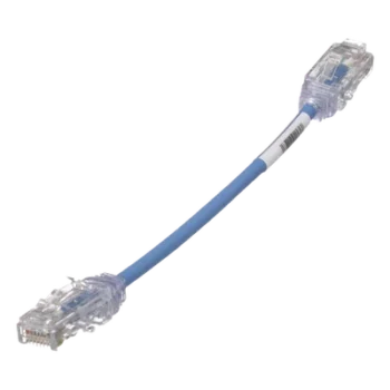 Cable de Parcheo UTP Cat6 / 28AWG Diámetro Reducido / 15.2 cm (0.5 pies) / Azul / LSZH/CM / PoE++