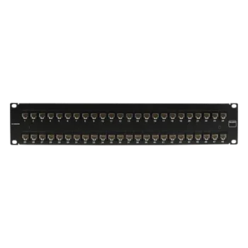 Patch Panel / UTP Cat6A / 48 Puertos / Plano / 2U / Rack 19'