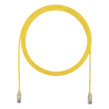 Cable de Parcheo Cat6 UTP / 28AWG Diámetro Reducido / 0.3 m (1 Pie) / Amarillo / Doble Clasificación CM/LSZH