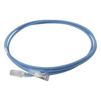 Patch Cord Cat6A Blindado S/FTP / 28 AWG / 2.13 m (7 ft) / Diámetro 5.5 mm / Color Azul