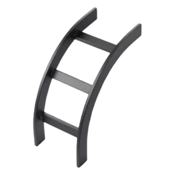 Accesorio de Escalerilla / Curva Vertical Exterior / 12 in (305 mm) Ancho / Acero Tubular / Negro RAL 9005