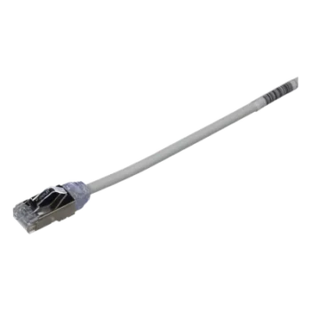 Patch Cord Cat6A / 28 AWG Diámetro Reducido / S/FTP Blindado / CM/LS0H / 3 m (9.84 ft) / Gris