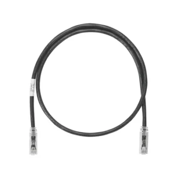 Cable de Parcheo UTP / Cat 6 / 0.3 m (1 ft) / 24 AWG / CM / PoE / Negro