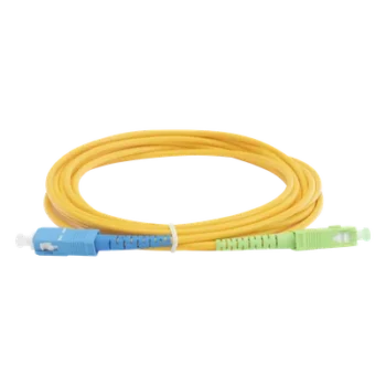 Jumper de Fibra Óptica / Monomodo OS2 / SC/APC-SC/UPC / Simplex / 3 Metros (9.84 Pies) / 3mm