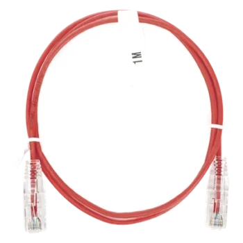 Cable de Parcheo Slim UTP Cat6 / 1 Metro (3.28 Pies) / 28 AWG / Rojo / 1 Gbps