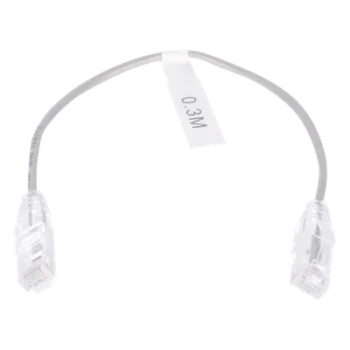Cable de Parcheo Slim UTP / Cat6 / 30 cm (0.98 ft) / 28 AWG / RJ45 / Gris