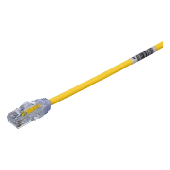 Cable de Parcheo UTP Cat6A / 28AWG / CM-LSZH / 0.3 m (1 pie) / Amarillo