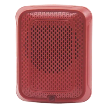 Bocina de Evacuación / Montaje en Pared / Dual Voltaje 25/70.7 VRMS / Potencia Seleccionable 1/4 a 2 W / Plug-in con Placa Universal / Compatible SpectrAlert Advance / UL1480 FM
