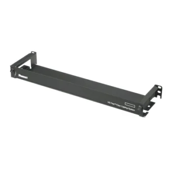 Organizador de Cables Frontal / 1 UR / Hasta 12 Casetes / 1728 Fibras / 3.28 ft / Negro