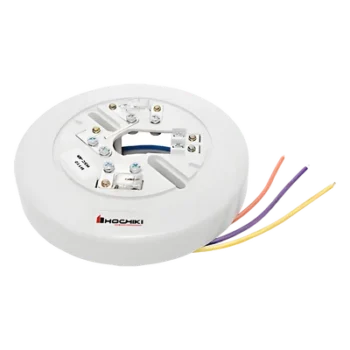 Base para Detector Convencional / 6 Pulgadas / 4 Hilos / 24 VCD / Relevador Integrado / Resistencia y Lengüeta Anti-Manipulación
