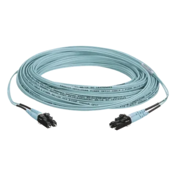Jumper de Fibra Óptica / Multimodo OM3 50/125 / LC-LC Dúplex / OFNR Riser / Aqua / 50 m (164.04 pies)