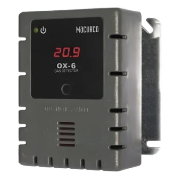 Detector y Controlador de Oxígeno / Rango 0 a 20% O2 / Salida 4-20 mA / Doble Relevador / Montaje 4 x 4 in