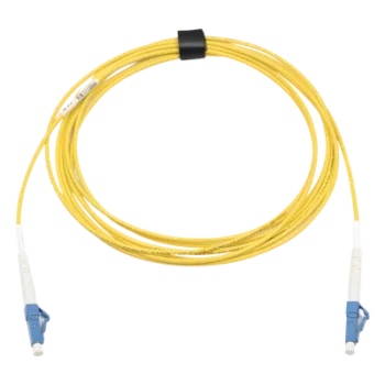 Jumper de Fibra Óptica Monomodo / OS2 / LC/UPC-LC/UPC Simplex / OFNR Riser / 3 m (9.84 ft) / Amarillo