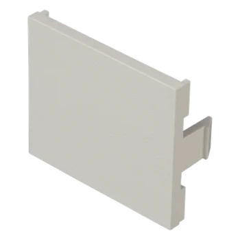 Módulo de Tapa Ciega / 1/2 Elemento / Blanco Mate / ABS / 1.56 x 1.34 x 0.11 pulgadas