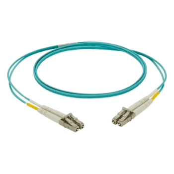Jumper de Fibra Óptica / Multimodo OM4 50/125 / LC-LC Duplex / LSZH / 2 m (6.56 ft) / Color Aqua
