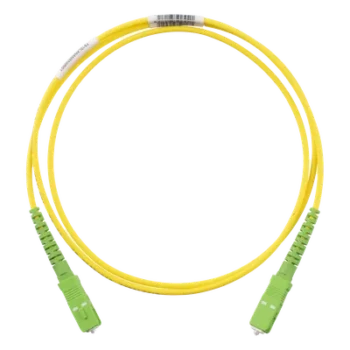 Jumper de Fibra Óptica / Monomodo OS2 9/125 / SC/APC-SC/APC Simplex / OFNR Riser / Amarillo / 1 m (3.28 ft)