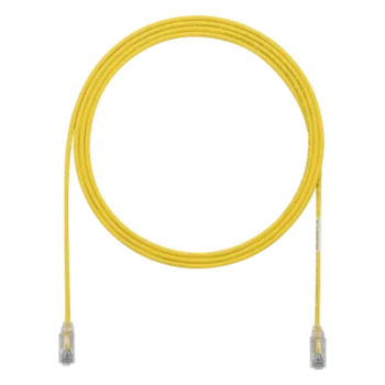 Cable de Parcheo Cat6 / UTP 28AWG / 3.05 m (10 pies) / Diámetro Reducido 3.8 mm / Amarillo