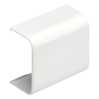 Unión Recta para Canaleta / ABS UL94V-0 / 0 a 50°C / Adhesivo Integrado / Blanco Mate / 180°