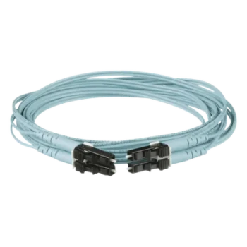 Jumper de Fibra Óptica / Multimodo OM3 50/125 / LC-LC Duplex / OFNR Riser / 4 m (13.12 pies) / Aqua