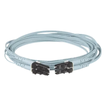 Jumper de Fibra Óptica / Multimodo OM3 50/125 / LC-LC Duplex / OFNR Riser / 7 m (22.97 ft) / Aqua
