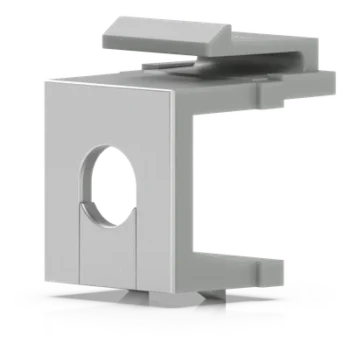 Inserto Keystone Ciego Pasante / Snap-In / 12 Piezas / Gestión de Cableado / 6.3 x 14.6 x 18 mm