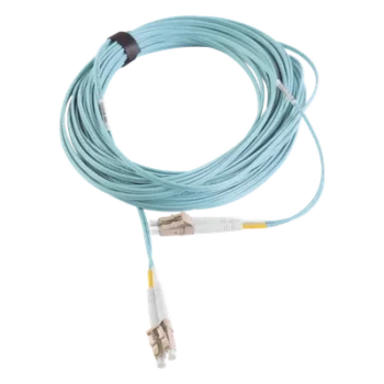 Jumper de Fibra Óptica / Multimodo OM3 50/125 µm / LC-LC Duplex UPC / OFNR Aqua / 7 m (22.97 ft)