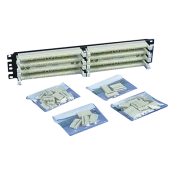 Kit Panel de Conexión / 100 Pares por Base / Categoría 5e / 19 Pulgadas (1.58 ft) / 2 UR / 40 Bloques de 5 Pares