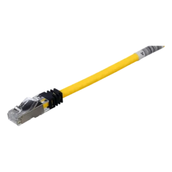 Patch Cord Cat6A / Blindado S/FTP / 26 AWG / 500 MHz / 3 m (9.8 ft) / LS0H / Amarillo
