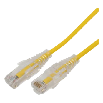 Cable de Parcheo Slim UTP / Cat6A / 1 Metro (3.28 Pies) / 28 AWG / Amarillo