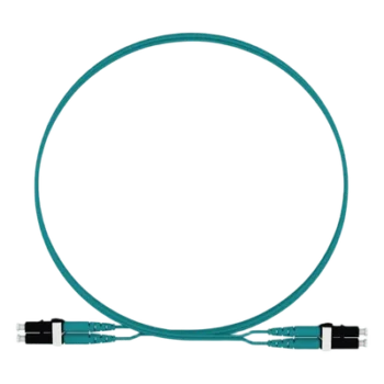 Jumper de Fibra Óptica / Multimodo OM4 50/125 / LC-LC Dúplex / LSZH / 2 m (6.56 ft) / Aqua