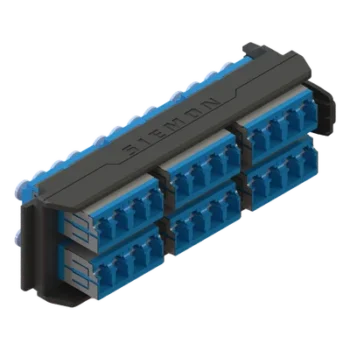 Placa Acopladora / 12 Conectores Dúplex LC/UPC / 24 Fibras Monomodo / LightVerse