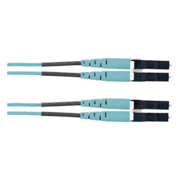 Jumper de Fibra Óptica / Multimodo OM3 50/125 / LC-LC Dúplex / LSZH / 2 m (6.56 ft) / Aqua