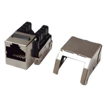 Módulo Jack Keystone / Cat5e Clase D / STP Blindado Metal / Terminación 110 / 90°