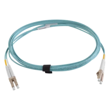 Jumper de Fibra Óptica / Multimodo 50/125 OM3 / LC-LC Duplex / OFNR / Aqua / 3 m (9.84 ft)