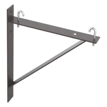 Kit de Soporte Triangular a Pared / Acero / 6 y 12 in / 0.5 y 1 ft / Negro