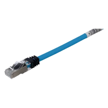 Patch Cord Cat6A / Blindado S/FTP / CM/LSZH / 0.5 m (1.64 ft) / Azul