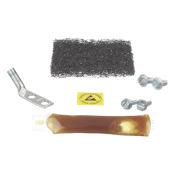 Kit de Puesta a Tierra ESD / Terminal 2 Orificios 45° / Espaciado 5/8" (15.9 mm) / Pasta Antioxidante 5cc / Tornillos 12-24 y M6