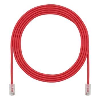 Cable de Parcheo UTP / Cat6A / 24 AWG / CM / 6.71 m (22 ft) / Rojo