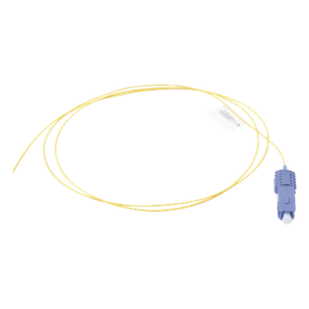 Pigtail de Fibra Óptica / SC/UPC Simplex / Monomodo OS1/OS2 / OFNR / 1 Metro (3.28 Pies) / Amarillo