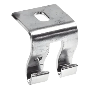 Grapa de Suspensión para Charola Malla / Acero al Carbón Calibre 12 (2.7 mm) / Anchos 50 mm a 300 mm (2 in a 11.8 in) / Múltiples Acabados / Certificación NOM-001-SEDE-2012