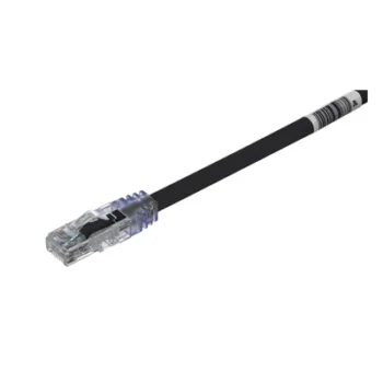 Cable de Parcheo UTP / Cat6A / 24 AWG / CM / 0.3 m (1 pie) / Negro