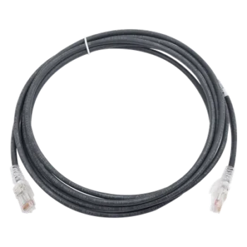 Patch Cord Cat6 UTP / CM/LS0H / 2.13m (7 ft) / 26 AWG / Ultra Delgado / Negro