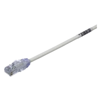 Cable de Parcheo UTP / Cat6A 500 MHz / 28AWG Diámetro Reducido / CM-LSZH Doble Clasificación / 0.3 m (1 pie) / PoE 802.3bt